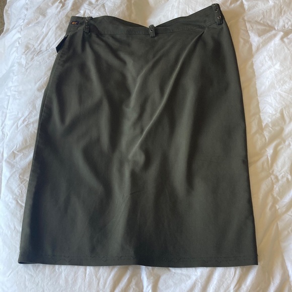 Dex army green pencil skirt - Picture 3 of 5